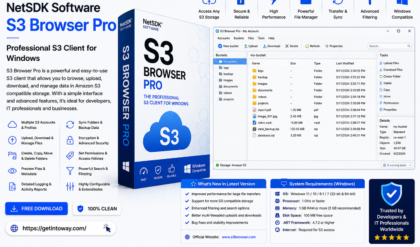 NetSDK Software S3 Browser Pro 13.5.7