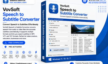 VovSoft Speech to Subtitle Converter 2.3