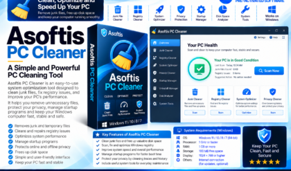 Asoftis PC Cleaner 1.4